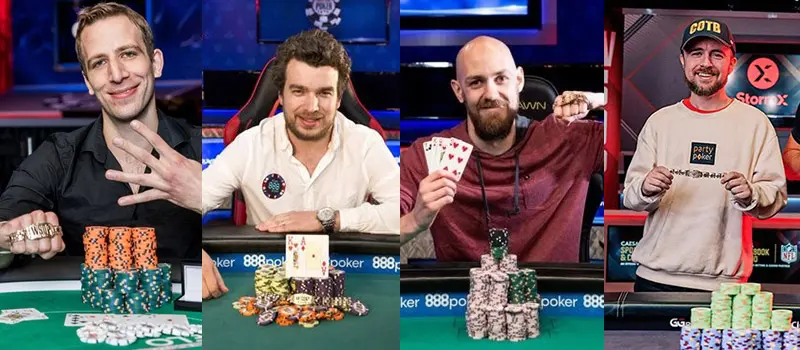 Benny Glazer, Chris Moorman, Stephen Chidwick and Patrick Leonard