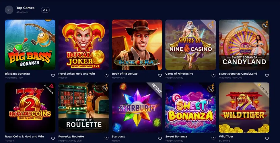 NineCasino best games