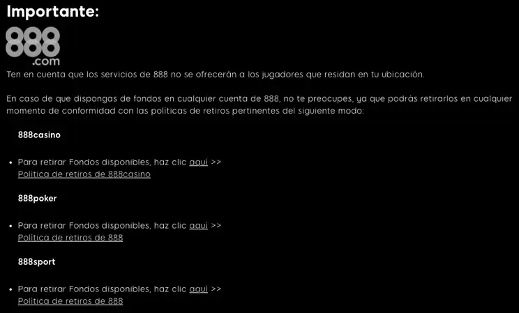 Retiro 888 Poker Peru