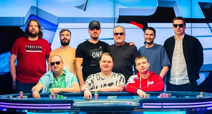 Финальный стол Main Event Russian Poker Tour в Минске июнь 2024