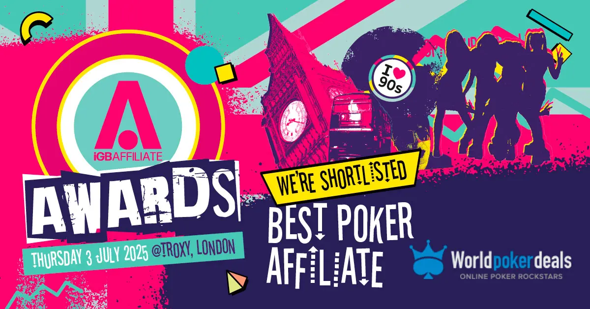 Worldpokerdeals Shortlisted for the 2025 I Gb Affiliate Awards