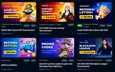 Bet Fury Casino Promo Page