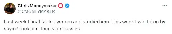 Chris Moneymaker Twitter Triton Shrs Montenegro