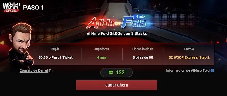 Paso 1 Wsop Express Gg Poker