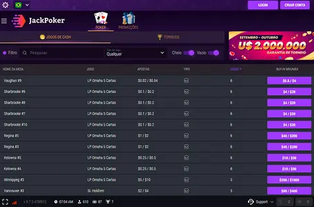 Jack Poker Lobby Br