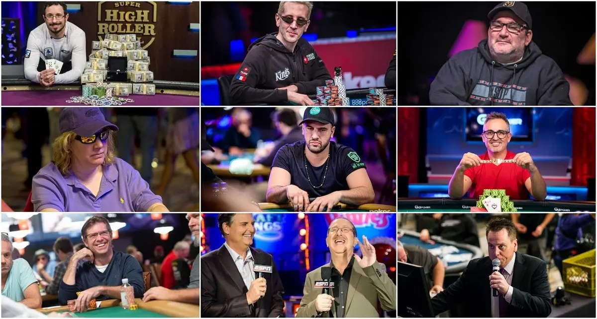 A collage of all but one of this year's nominees.